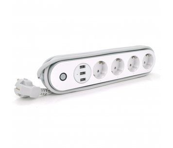 Удлинитель с WiFi управлением на 4 розетки + 3 USB выхода U_9354 фото