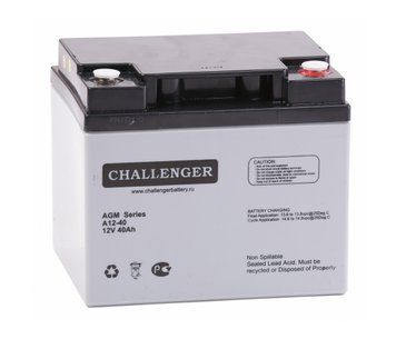 Аккумуляторная батарея CHALLENGER А12-40, 12V 40Ah Q1, ( VRLA AGM ) U_23673 фото