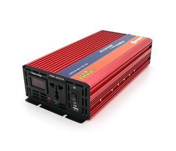 Інвертор напруги NV-3000(1600Вт)+LCD, 12/220V, approximated, 1 універсальна розетка, клеми U_28418 фото