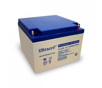 Акумуляторна батарея Ultracell UL26-12 AGM 12V 26 Ач (167x 175 x 125) White Q1/180 U_28769 фото