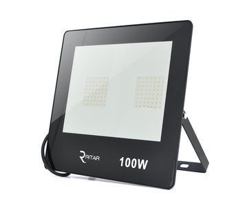 Прожектор SLIM LED RITAR RT-FLOOD100A, 100W, 112xSMD2835, IP65, 8000Lm, 6500K (100%), PF>0.9 Ra>70, U_02943 фото