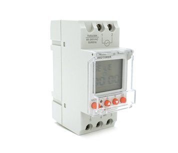 Реле времени Sinotimer TM920BK, на DIN-рейку, LCD, программируемый, сменная батарея, 30А, 85-265V, 87х65х36 мм U_36713 фото