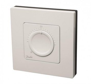 Терморегулятор Danfoss Icon Dial, дисковый, механический, 230V, 86x86мм, On-wall, белый RC_088U1005 фото
