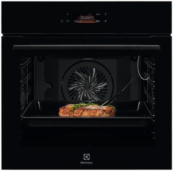 Electrolux Духова шафа електрична, 71л, A++, пар, дисплей, конвекція, піроліз, телескопічні RC_KOEBP39Z фото