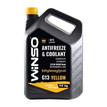 Антифриз Winso Antifreeze & Coolant Yellow -42&deg;C (желтый) G13, 10кг LI_881060 фото