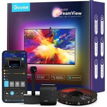 Набір адаптивного підсвічування Govee H6199 DreamView T1 TV Backlight 55-65 RGBIC, WI-FI/Bluetooth, чорний RC_H61993D3 фото