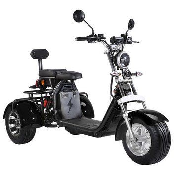 Електроскутер Citycoco Trio 2000W, 60V12Ah, Black (r804-t8/2000Bk) OL_00000051809 фото