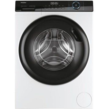 Стиральная машина Haier фронтальная, 8кг, 1400, A+++, 56см, дисплей, пара, инвертор, черный люк, прямой RC_HW80-B14939 фото