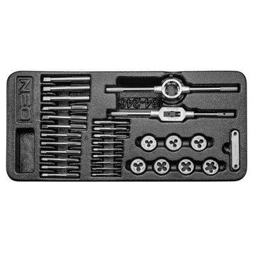 Плашки и метчики Neo Tools, набор 31шт, M3-M12 RC_84-246 фото