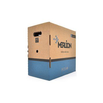 Кабель КВП UTP-cat.6 (4 * 2 * 0.52), Merlion, (CCA), для внутр. робіт, 305м U_33187 фото
