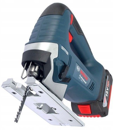 Лобзик Bosch GST 185-LI аккумуляторный 18В 2х4А/ч 3500об/мин ход 26мм 2кг кейс RC_0.601.5B3.024 фото