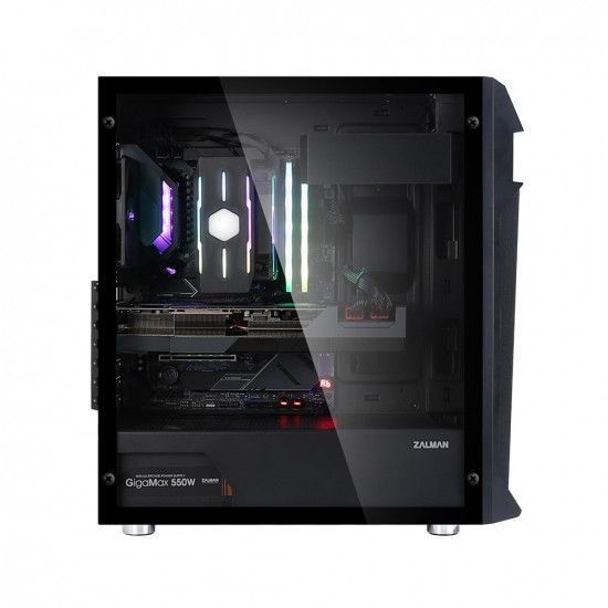 Корпус Zalman Z1 PLUS, без БП, 2xUSB3.0, 1xUSB2.0, 3x120мм, VGA 385мм, LCS ready, TG Side Panel, ATX, черный RC_Z1PLUS фото