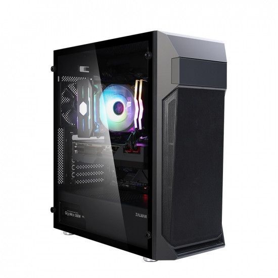 Корпус Zalman Z1 PLUS, без БП, 2xUSB3.0, 1xUSB2.0, 3x120мм, VGA 385мм, LCS ready, TG Side Panel, ATX, черный RC_Z1PLUS фото