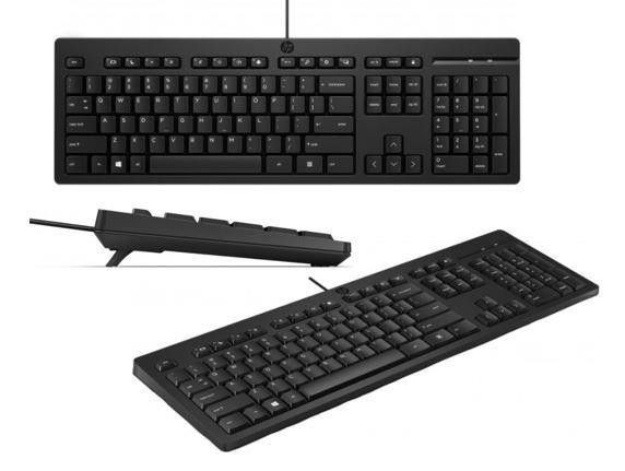 Клавиатура мембранная НР 125, 109key, USB-A, EN/UKR, черный RC_266C9AA фото