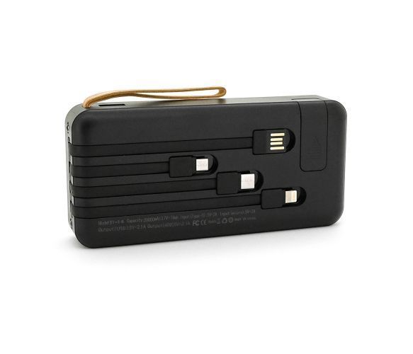 Повербанк Bunsey BY-14 20000mAh, Input:MicroUSB+Type-C, Output:2USB/Type-C, PD20W, Black U_29521 фото