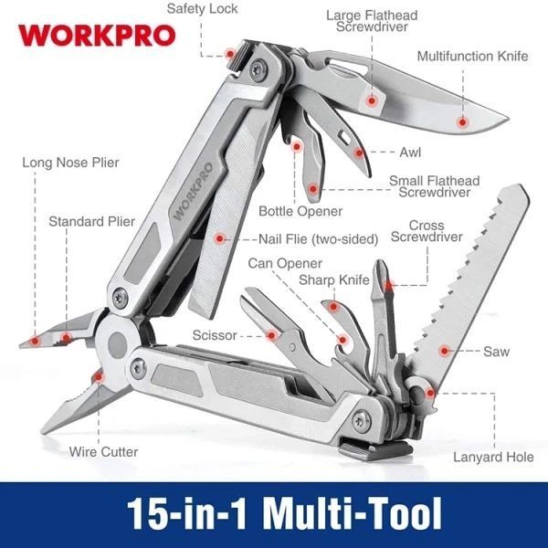 Мультинструмент WORKPRO 16-в-1 PRO PLUS WP382008 DC_409800 фото