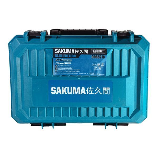 Шуруповерт акумуляторний безщітковий ударний Sakuma BLUE CD8521B SET02 з 2 АКБ та зарядним пристроєм HY_99113650 фото