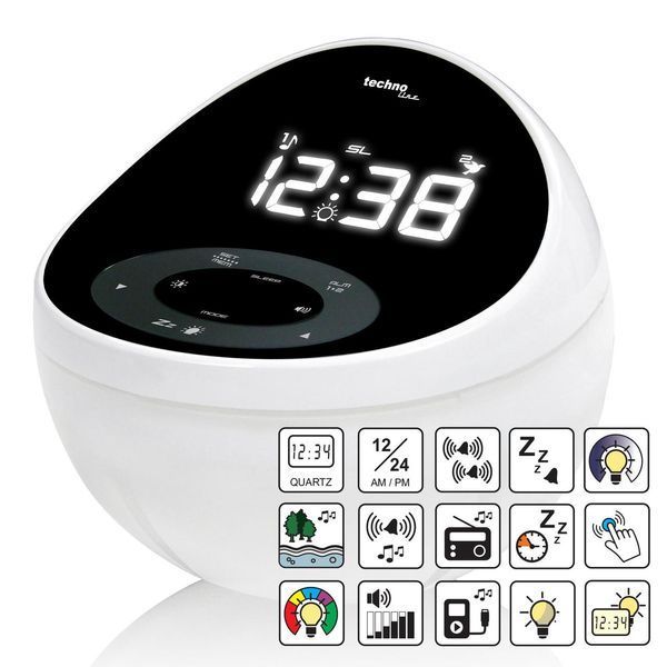Часы настольные с радио Technoline WT500 Black/White (WT500) DS_DAS301826 фото