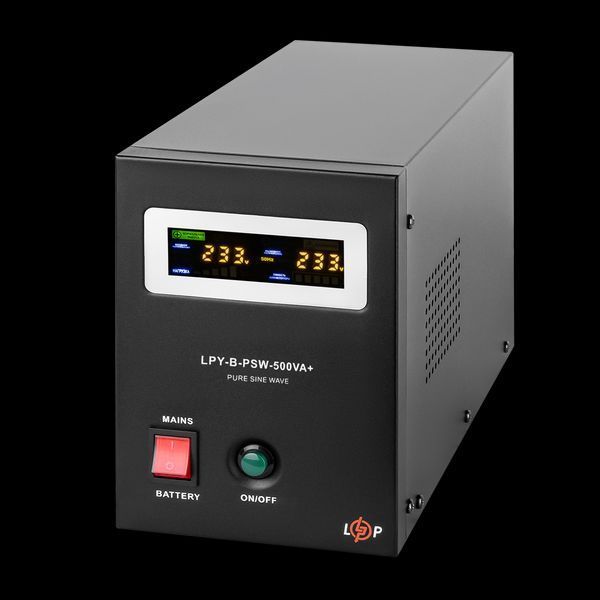 ДБЖ з правильною синусоїдою 12V LPY-B-PSW-500VA+ (350Вт) 5A/10A LP_4149 фото