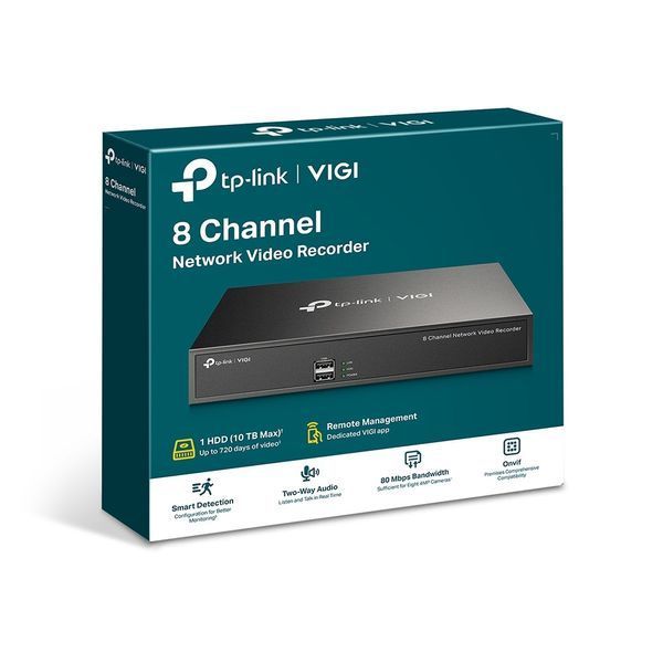 IP-видеорегистратор TP-LINK VIGI NVR1008H 8 каналов, 2xUSB, H265+, 1xHDD, до 10 ТБ RC_VIGI-NVR1008H фото
