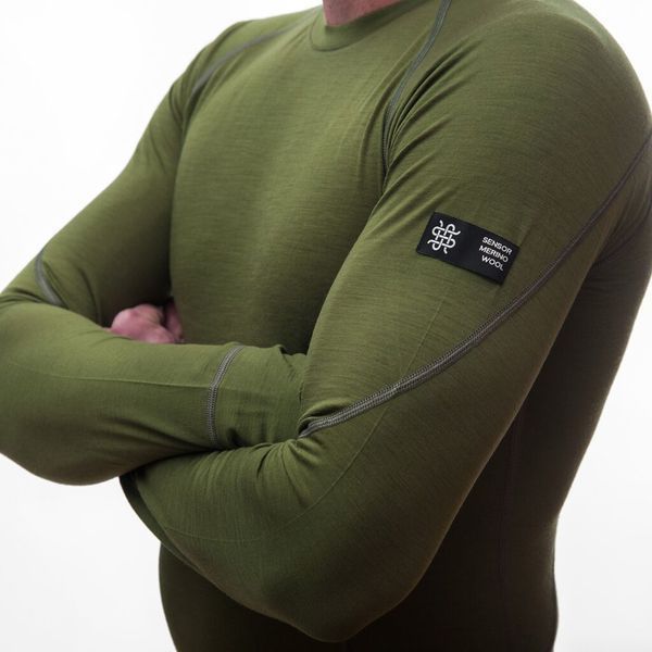 Термофутболка чоловіча Sensor Merino Active LS safari 17200019, SM11MA-safari-XXL TM_SM11MA-safari-XXL фото