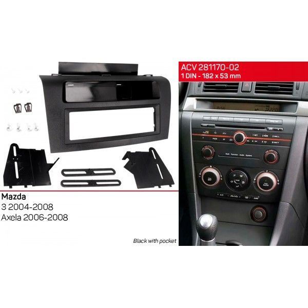 Перехідна рамка ACV 281170-02 для Mazda 3 2004-2008,&nbsp;Axela 2006-2008 AV_281170-02 фото