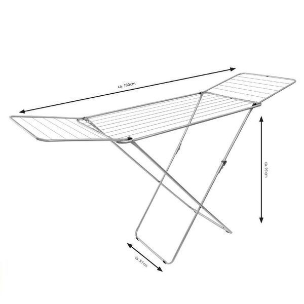 Сушарка для білизни підлогова Casa Si Kolibri 18m Silver (CS42191C06) DS_DAS302393 фото