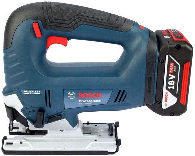 Лобзик Bosch GST 185-LI аккумуляторный 18В 2х4А/ч 3500об/мин ход 26мм 2кг кейс RC_0.601.5B3.024 фото