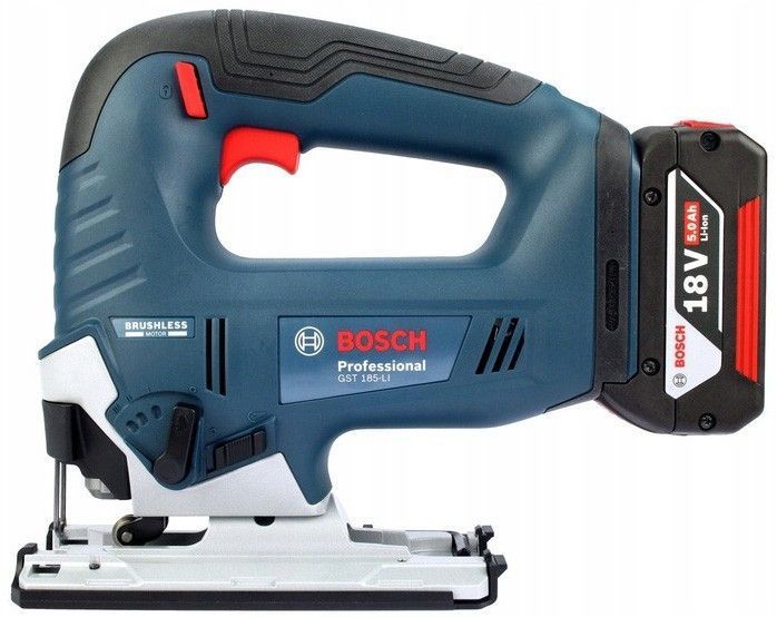 Лобзик Bosch GST 185-LI аккумуляторный 18В 2х4А/ч 3500об/мин ход 26мм 2кг кейс RC_0.601.5B3.024 фото