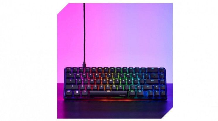 Клавіатура механічна HyperX Alloy Origins 65, 67key, Red, USB-A, ENG/RU, RGB, чорний RC_4P5D6AX фото