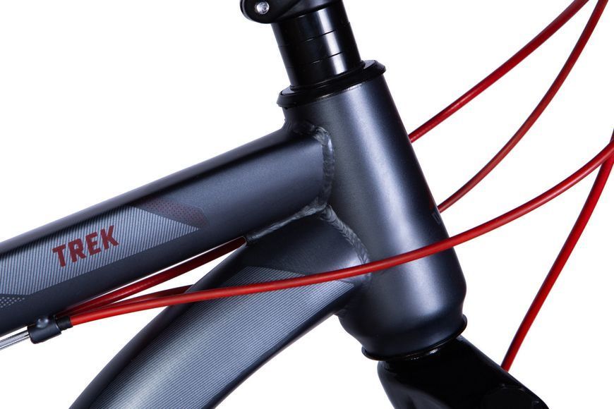 Велосипед сталь 26 Discovery TREK AM DD frame-18" серый (матовый) с крылом Pl 2024 VT_OPS-DIS-26-563 фото