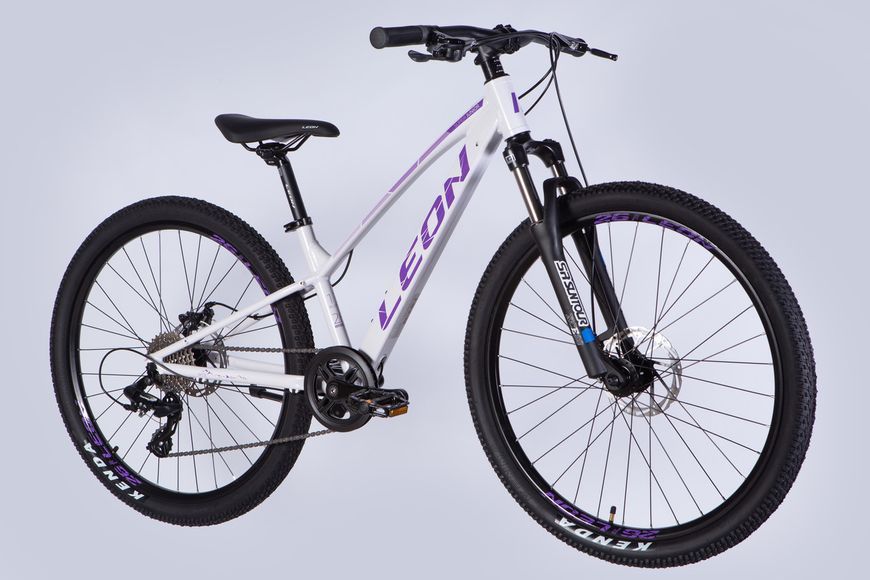 Велосипед AL 26" Leon SUPER JUNIOR DD CS рама-13" білий з бузковим 2025 VT_OPS-LN-26-107 фото